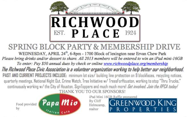 Spring Block Party Next Week!
